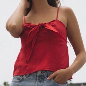 Brandy Melville Red Sasha Tank Top